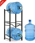 5 Gallon Water Jug Rack Heavy Duty 3 Tier Stackable Water Bottle Holder Storage Shelf Cabinet Organizer Dispenser Stand For Home Office Kitchen Black Pro with bottles