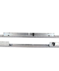Totally Rock Solid Heavy Duty Table Leaf Sliding Brackets 33 Inch Drop Leaf Extension Hardware Smooth Ball Bearing Slide Rails, silver finish.