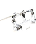 Workhorse Service Sink Faucet With Ceramal Cartridges And Check Valves Lever Handles Rough Chrome Finish Commercial Grade