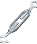 Rock Solid Zinc Plated Aluminum Hook And Eye Turnbuckle Rated For 160 Lbs Pull Load, 7-1/2 inch tension control.