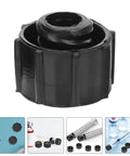 30 Pack Black Syringe Caps For Lab Use, Tight Fit PP Caps With Easy Dispensing, Leak-Proof Design, Precise Tip Caps And Stoppers For Industrial And Scientific Applications close-up