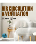 Heavy Duty Industrial Air Mover And Carpet Dryer Fan on a floor, showcasing air circulation & ventilation features.