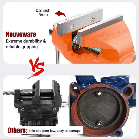 3 Inch Table Vise With 360 Degree Swivel Base Clamp On Bench Vise For Woodworking And Metalworking Portable Home Workshop Clamp