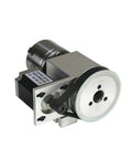 Fourth A Axis Rotary Mount With 3 And 4 Jaw Chucks 80Mm 100Mm CNC Indexing Head with Nema 23 stepper motor, showing precision gear mechanism.