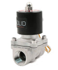 Rock Solid Stainless Steel Electric Solenoid Valve 110V AC Normally Closed For Air Water Gasoline Diesel Oil Natural Gas