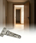 Heavy Duty T Pattern Door Hinge in 316 Stainless Steel Built Tough With Pre Matched Screws for Quick Install High Strength Door Joint