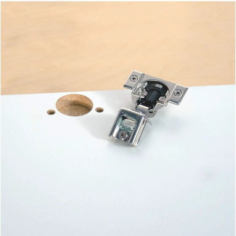 Motion Integrated Soft Close Cabinet Hinge With 105 Degree Opening And Three Eighths Inch Overlay Screw On Compact Build For No Fuss Install Deactivation Switch For Light Doors Overload Safety Pack Of 10