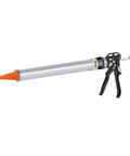30 Oz Bulk Caulking Gun With 12 To 1 Drive, Beefy Steel Barrel, Swivel Handle, Leather Pistons, built for quick precision