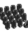 Black Wheel Lug Nut Kit For EZGO And Club Car Golf Carts 1/2-20 Size 16 Pack Heavy Duty Lug Nuts Easy Install Not For Yamaha Fits EZGO Club Car