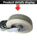 4 Inch Beefy Heavy Duty Swivel Caster Wheels With PU Rollers For Furniture And Carts 210kg Total Capacity side view