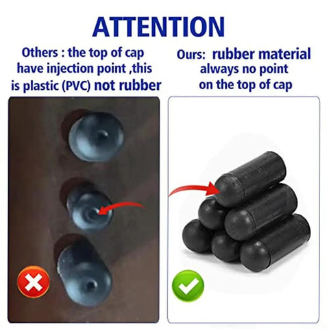 Check Out This Epic 105 Piece Vacuum Cap Kit With Solid Rubber Plugs That Fit Every Car Need These Topomatic Parts Shield Carburetors Perfectly And Keep Dust Out While Handling High Heat And Tough Conditions Like A Boss. rubber vacuum cap kit, solid black plugs, comparison of PVC vs rubber tips