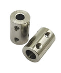 Five Piece 6mm To 8mm Bore Rigid Shaft Coupling Set Beefy Steel Motor Shaft Coupler Adapters With Screws, CNC Machines, DIY Projects