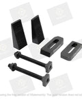 Rock Solid Clamp Kit For Rotary Tables, Milling Tables, Face Plates And Vertical Slides M8 Workholding Clamp Set shown