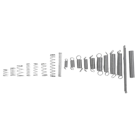 Grab Your Ultimate 200 Pcs Tension Compression Spring Assortment Kit With Organized Box For Automotive Repair, Tool Maintenance, And DIY Projects Featuring 20 Sizes Of Heavy Duty Metal Extension Coil Springs. Assorted metal tension and compression springs in 20 sizes
