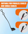 Rock Solid Sae Connector Weather Caps 2 Pin Waterproof And Hella Durable Silicone Protective Covers for single and parallel cables