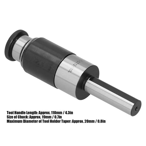 Overload Protected Collet Chuck Tapping Tool With Straight Shank And Telescopic Buffer For CNC Lathe