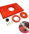 Heavy Duty Aluminum Router Table Insert Plate Slick Woodworking Milling Flip Board Rock Solid Shop Ready And Built Tough For Daily Precision Routing And Professional Engraving Work with accessories.
