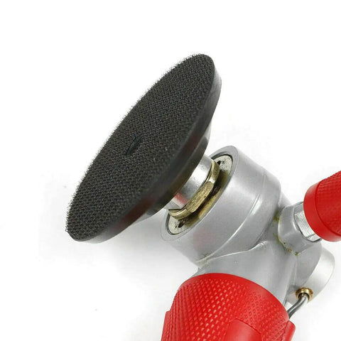 Close-up of 4 Inch Pneumatic Wet Stone Polisher With Water Feed For Marble And Granite, featuring adjustable speed air sander pad.