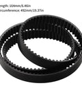Replacement Conveyor Belt For Bread Makers 164 Teeth 492mm Perimeter Durable Rubber Drive Belt For Home Baker Kitchen Appliance Repair And Maintenance Today black toothed belt, 164mm length, 492mm circumference