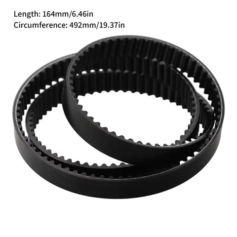 Replacement Conveyor Belt For Bread Makers 164 Teeth 492mm Perimeter Durable Rubber Drive Belt For Home Baker Kitchen Appliance Repair And Maintenance Today black toothed belt, 164mm length, 492mm circumference