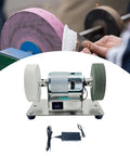 Ziocura Mini Belt Sander, Stainless Steel Bench Grinder With High Power Low Noise Design, compact polishing machine in use.