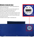 Control panel of UV Exposure Unit Silk Screen Printing Light Box With 4 15W LED Tubes, showcasing countdown timer.