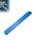 Zero Clearance Throat Insert For Miter Saw LS1110F Compatible Pro Grade Reduces Tearout And Supports Material For Clean Precise Cuts Replacement Table Insert Plate shown in blue with mounting holes