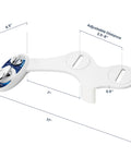 Neo 180 Dual Nozzle Bidet Attachment For Toilets With Self Cleaning Non Electric Operation dimensions illustration