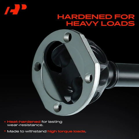 Close-up of Mercedes-Benz Front Driveshaft Propeller Shaft Assembly for AWD Vehicles, hardened steel for heavy loads
