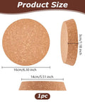 Giant Diameter Cork Bottle Stopper For Wine Jars And Canning Bottles Top Six Point Three Inch Bottom Five Point Five Inch Thick One Point Two Inch