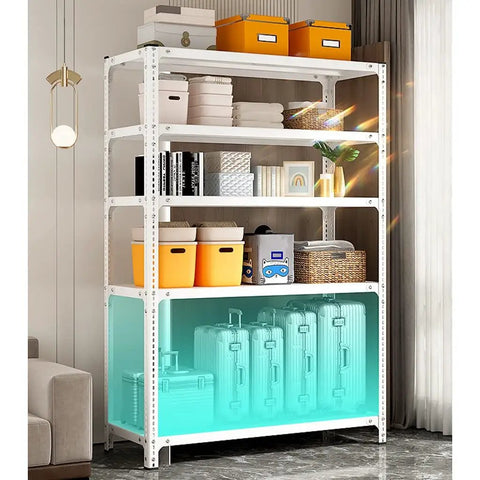 Heavy Duty Five Tier Steel Wire Shelving Unit With Height Adjustable Poles For Garage Kitchen Office Or Warehouse Setup Built Like A Tank To Handle Heavy Loads And Help You Crush Clutter While Staying Super Dependable
