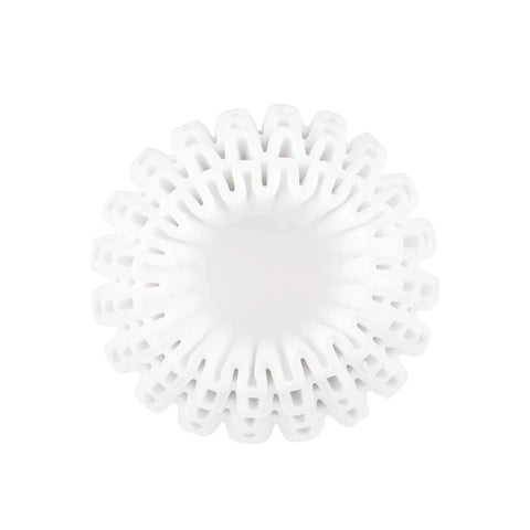 Top view of Wave 155 Size 155 Paper Coffee Filters, 100 Count, White For Drippers, showcasing intricate design.
