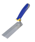 Comfort Grip 6 In By 2 In Flat Margin Flooring Trowel With Bucket Hook For Thinset In Tight Spaces Pro Grade Steel Blade