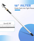 16 Inch Air Filter And Radiator Cleaning Wand for High Efficiency Cooling Systems shown with close-up detail