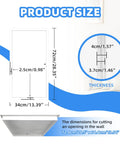 14 By 29 Aluminum Access Panel For Drywall Walls And Ceilings Solid As A Rock Made For Quick No Sweat Installation dimensions diagram