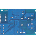 No Sweat Battery Charge Control Module With Crisp Digital Screen For Easy Six To Sixty Volt Charging And Discharging Ten Amp Setup Sweet For Solar Wind Cars And Ev Rides circuit board close-up, blue PCB design.