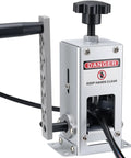 Heavy Duty Wire Stripper Machine With Hand Crank Or Drill Powered Modes, Strips Copper Cable From 0.06 To 1.18 Inches, Q235 Frame