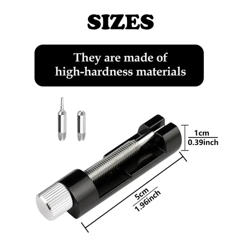 Watch Band Link Removal Kit With Pin Remover And Double Ended Punches For Sizing Straps Hammer Tools For Easy Bracelet Adjustment