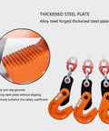 Built Tough Heavy Duty Lifting Clamp With Removable Chains For Horizontal Lifting And Panel Handling Up To 40mm Jaw Capacity Alloy Steel