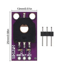 Front view of Six Pack CJMCU103 Rotary Angle Sensor Modules with SMD SV01A103AEA01R00 Trimmer 10K Potentiometer.