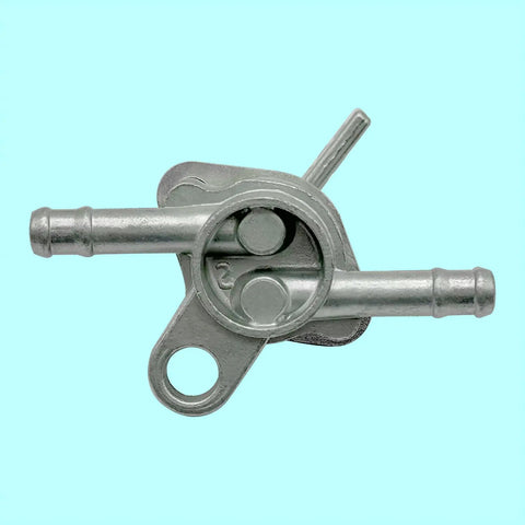 Three Sixteenth Inch Inline Fuel Shut Off Valve With Clamps for ATVs, Go Karts, Scooters, Dirt Bikes, fits 50cc-150cc engines