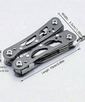 Ultra Compact Mini Folding Multitool With Pliers And Wire Cutters Screwdrivers Bottle Opener And More Pro Grade Stainless Steel