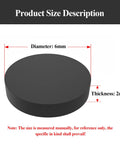20 Pieces Rubber Round Spacers 2Mm Thick For Vibration Damping In Industrial Gear, Solid Gaskets, 6Mm Diameter, Black, Built To Last, Anti Slip, Elastic And Tear Resistant Rubber Plates. 6mm x 2mm black rubber spacer