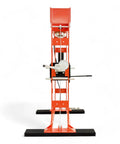 Heavy Duty 75 Ton Hydraulic Shop Press With Air Assist And Dual Pistons For Bearing Pulling Gear Press And Metal Bending front view with dual cylinder setup.