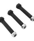 Heavy Duty Trailer Shackle Bolt Kit With Greasable Suspension Screws, 14-Piece 9/16 X 3 Inch M11 X 1.25 Set For Leaf Spring Hangers And 2000 To 7000 Lb Axles, black steel bolts with nuts