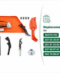 Chain Brake Clutch Toggle Joint Kit For Chainsaw Replacement Fits 362 365 371 372 385 390 Models, Durable Part