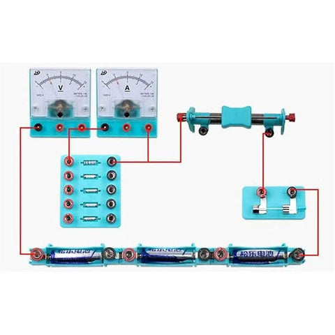 Hands-On Electromagnetism Lab Kit With Electric Bell And Electromagnet Tests, Sliding Rheostat For Brightness Control