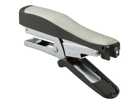No Jam Plier Stapler With EZ Squeeze Lever And Soft Rubber Handle, side view showing stapling capacity up to 20 sheets