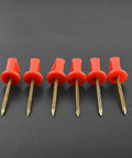 Red 6.6 Cm Target Nails Pins 10 Pack Durable Archery Paper Target Fixers for Shooting and Hunting Easy Grip Secure Hold for Target Papers