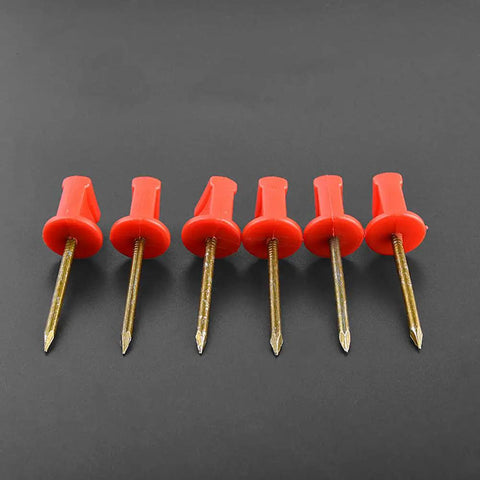 Red 6.6 Cm Target Nails Pins 10 Pack Durable Archery Paper Target Fixers for Shooting and Hunting Easy Grip Secure Hold for Target Papers